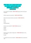 NUR 256- test 2-NUR 256 Exam 4 LATEST QUESTIONS AND VERIFIED CORRECT ANSWERS&period;