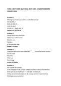 YVR D A TEST EXAM QUESTIONS WITH 100&percnt; CORRECT ANSWERS UPDATED 2026
