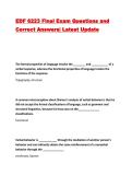 EDF 6223 Final Exam Questions and Correct Answers&vert; Latest Update