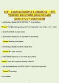 AHFI Exam Study Guide &lpar;2026 Update&rpar; &vert; Questions & Verified Answers &vert; NHCAA Prep