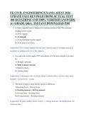 FE CIVIL ENGINEERING EXAM LATEST 2026  UPDATE FAST REVIWED FROM ACTUAL TEST  100 QUESTIONS AND 100&percnt; VERIFIED ANSWERS&vert;  A&plus; GRADE Q&A &vert; INSTANT DOWNLOAD PDF 