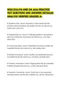 WGU D753 PA AND OA 2026 PRACTICE TEST QUESTIONS AND ANSWERS DETAILED ANALYSIS VERIFIED GRADED A&plus;