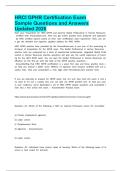 HRCI GPHR Certification Exam Sample Questions and Answers Updated 2026