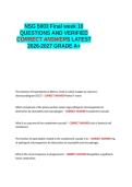NSG 5003 Final week 10 QUESTIONS AND VERIFIED CORRECT ANSWERS LATEST 2026-2027 GRADE A&plus;&period;
