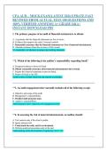 CPA AUD &ndash; MOCK EXAM LATEST 2026 UPDATE FAST  REVIWED FROM ACTUAL TEST 100 QUESTIONS AND  100&percnt; VERIFIED ANSWERS&vert; A&plus; GRADE Q&A &vert;  INSTANT DOWNLOAD PDF 