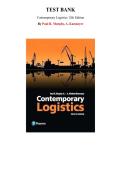 Contemporary Logistics 12th Edition &mdash; Paul R&period; Murphy &mdash; Complete Test Bank &lpar;Ch&period; 1-14&rpar;
