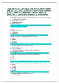 CHST &lpar;CONSTRUCTION HEALTH & SAFETY TECHNICIAN&rpar;  MOCK EXAM LATEST 2026 UPDATE FAST REVIWED FROM  ACTUAL TEST 100 QUESTIONS AND 100&percnt; VERIFIED  ANSWERS&vert; A&plus; GRADE Q&A &vert; INSTANT DOWNLOAD PDF 