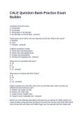 CALE Question Bank  Questions with Solutions 