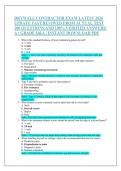 DRYWALL CONTRACTOR EXAM LATEST 2026  UPDATE FAST REVIWED FROM ACTUAL TEST  100 QUESTIONS AND 100&percnt; VERIFIED ANSWERS&vert;  A&plus; GRADE Q&A &vert; INSTANT DOWNLOAD PDF