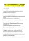 ASA TEST GUIDE ORAL AND PRACTICAL &lpar;AIRFRAME&rpar; Questions and answers &vert; Newest RATED A&plus;&vert; 2026