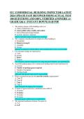 ICC COMMERCIAL BUILDING INSPECTOR LATEST  2026 UPDATE FAST REVIWED FROM ACTUAL TEST  100 QUESTIONS AND 100&percnt; VERIFIED ANSWERS&vert; A&plus;  GRADE Q&A &vert; INSTANT DOWNLOAD PDF 