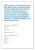  BUNDLE FOR MPTC CRIMINAL LAW EXAMS