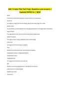 ASA- Private Pilot Test Prep&vert; Questions and answers &vert; Updated RATED A&plus; &vert; NEW