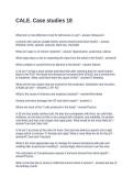 CALE&period; Case studies 18&period; Questions with Solutions