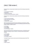 CALE&period; TCM review 2&period; Questions and Answers 