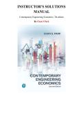 Contemporary Engineering Economics&comma; 7th edition &mdash; by Chan Park &mdash; Instructor's Solution Manual &lpar;Ch&period;1-16&rpar; &vert; Latest Update