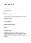 CALE&period; TCM review 4&period; Questions and Answers 100&percnt; Correct