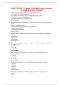 FDOT TTC&sol;MOT Practice Exam With Correct Answers A&plus; Graded Version 2026&sol;2027