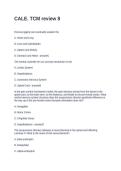 CALE&period; TCM review 8&period; Questions with Accurate Answers