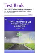 Test Bank for Ethical Obligations and Decision-Making in Accounting Text and Cases 6th Edition By Steven Mintz&comma; William Miller&vert;&vert;Latest 2026&period; Complete Guide A&plus;&period;
