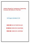 Solution Manual for Contemporary Engineering Economics 6th Edition by Chan Park&comma; Chapter 2-14 &vert; All Chapters