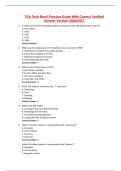 TSA Tech Bowl Practice Exam With Correct Verified Answer Version 2026&sol;2027