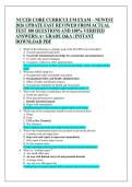NCCER CORE CURRICULUM EXAM &ndash; NEWEST 2026 UPDATE FAST REVIWED FROM ACTUAL  TEST 100 QUESTIONS AND 100&percnt; VERIFIED  ANSWERS&vert; A&plus; GRADE Q&A &vert; INSTANT  DOWNLOAD PDF 
