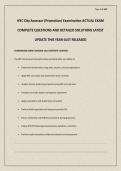 NYC City Assessor &lpar;Promotion&rpar; Examination ACTUAL EXAM COMPLETE QUESTIONS AND DETAILED SOLUTIONS LATEST UPDATE THIS YEAR-JUST RELEASED