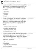 ATI Comfort&comma; Rest&comma; and Sleep Exam 2 Practice Questions with Answers & Rationales &lpar;2025&rpar;