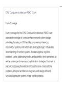 C952 Computer Architecture PGKO EXAM LATEST UPDATE THIS YEAR QUESTIONS AN DETAILED ANSWERS just released