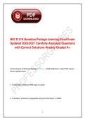 BIO D 210 Genetics&comma; Portage Learning&comma; 2026&sol;2027 &ndash; Final Exam Carefully Analyzed Questions with Correct Solutions Already Graded A&plus;
