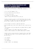 PMHN Cert Study Questions and Answers Updated 2026
