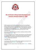 Bio 210 Genetics Exam 5&comma; 2026 &ndash; Study Guide Questions and Answers Already Graded A&plus;