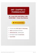 EMT- Chapter 12- Pharmacology 30&plus; &lpar;Latest 2025-2026 Edition&rpar; 100&percnt; Verified Q&A &plus; Answer Key Solutions