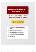 Evolve Pharmacology hesi practice 60&plus; &lpar;Latest 2025-2026 Edition&rpar; 100&percnt; Verified Q&A &plus; Answer Key Solutions