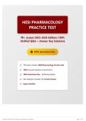 HESI Pharmacology Practice Test 70&plus; &lpar;Latest 2025-2026 Edition&rpar; 100&percnt; Verified Q&A &plus; Answer Key Solutions