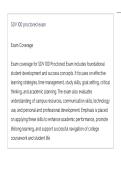 SDV 100 proctored EXAM LATEST UPDATE THIS YEAR QUESTIONS AN DETAILED ANSWERS just released