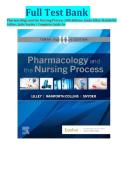 Full Test Bank  Pharmacology and the Nursing Process 10th Edition&colon; Linda Lilley&comma; Rainforth Collins&comma; Julie Snyder &vert; Complete Guide A&plus;