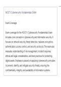 NOCTI&lowbar; Cybersecurity Fundamentals EXAM LATEST UPDATE THIS YEAR QUESTIONS AN DETAILED ANSWERS just released