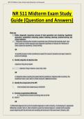 NR 511 Midterm Exam Study  Guide &lpar;Question and Answers&rpar; 