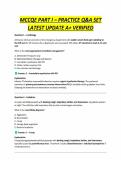 MCCQE Part I Medical Council of Canada &ndash; Practice Q&A Set Latest Update Complete Exam Preparation Material