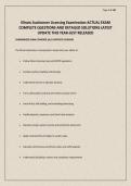 Illinois Auctioneer Licensing Examination ACTUAL EXAM COMPLETE QUESTIONS AND DETAILED SOLUTIONS LATEST UPDATE THIS YEAR-JUST RELEASED
