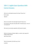 SAFe 5&period;1 Agilist Exam Questions With Correct Answers