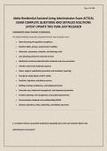 Idaho Residential Assisted Living Administrator Exam ACTUAL EXAM COMPLETE QUESTIONS AND DETAILED SOLUTIONS LATEST UPDATE THIS YEAR-JUST RELEASED