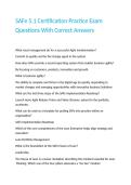 SAFe 5&period;1 Certification Practice Exam Questions With Correct Answers&period;