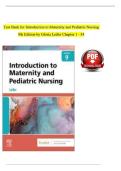 Introduction to Maternity and Pediatric Nursing 9th Edition &ndash; Gloria Leifer Test Bank Questions and Answers