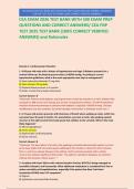 CEA EXAM 2026 TEST BANK WITH 500 EXAM PREP QUESTIONS AND CORRECT ANSWERS&sol; CEA FNP TEST 2025 TEST BANK &lpar;100&percnt; CORRECT VERIFIED ANSWERS&rpar; and Rationales