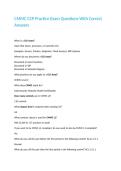 CMMC CCP Practice Exam Questions With Correct Answers 