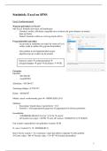 Statistiek&colon; excel en SPSS