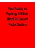 Visual Anatomy and Physiology 3rd Edition by Martini Test Bank 2026 Update &ndash; Practice Questions & Answers